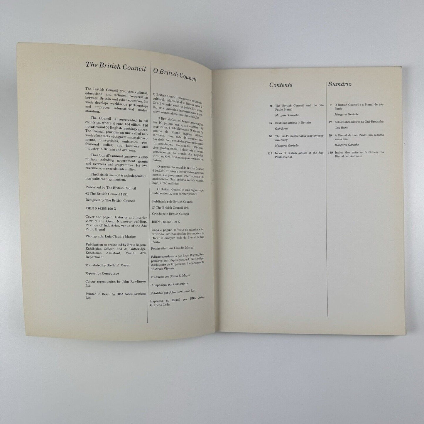 Britain and the Sao Paulo Bienal 1951-1991 | British Council, 1991