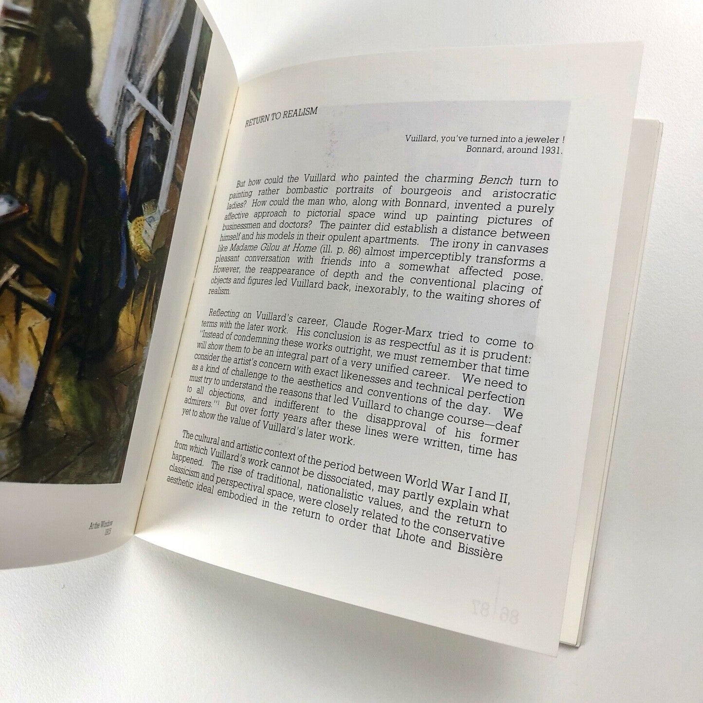 Edouard Vuillard by Michel Makarius | Design by Roman Cieslewicz | Fernand Hazan, 1989