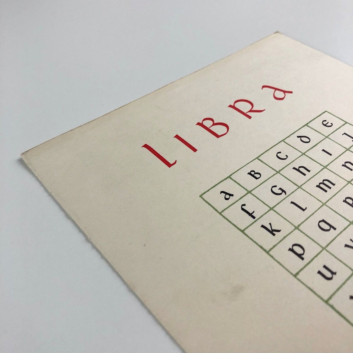 Libra - Typefoundry Amsterdam | Type specimen leaflet | Undated c. 1950 de | Type designed by S. H. De Roos in 1937