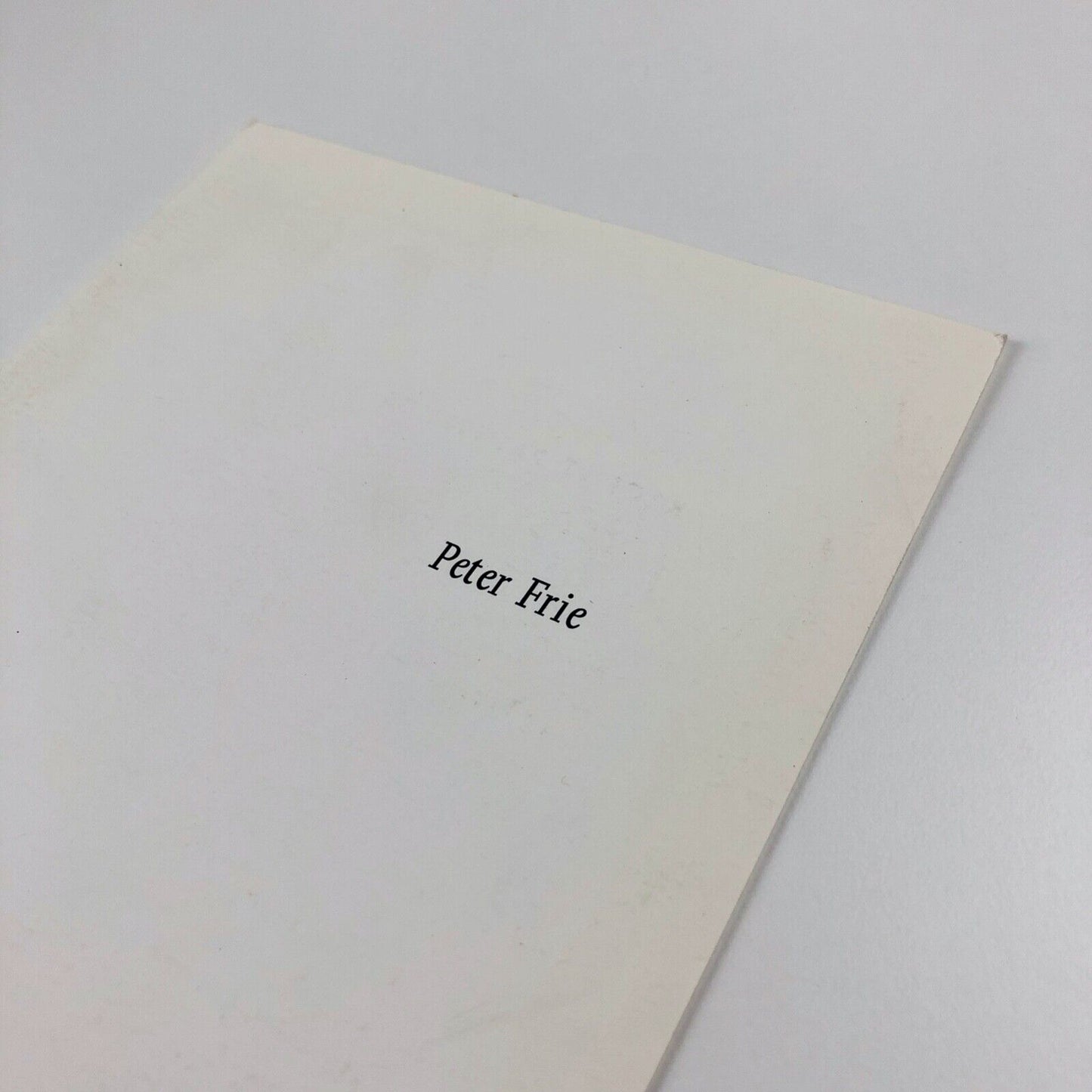 Peter Frie | Private view invitation card | New Art Centre, London 1989
