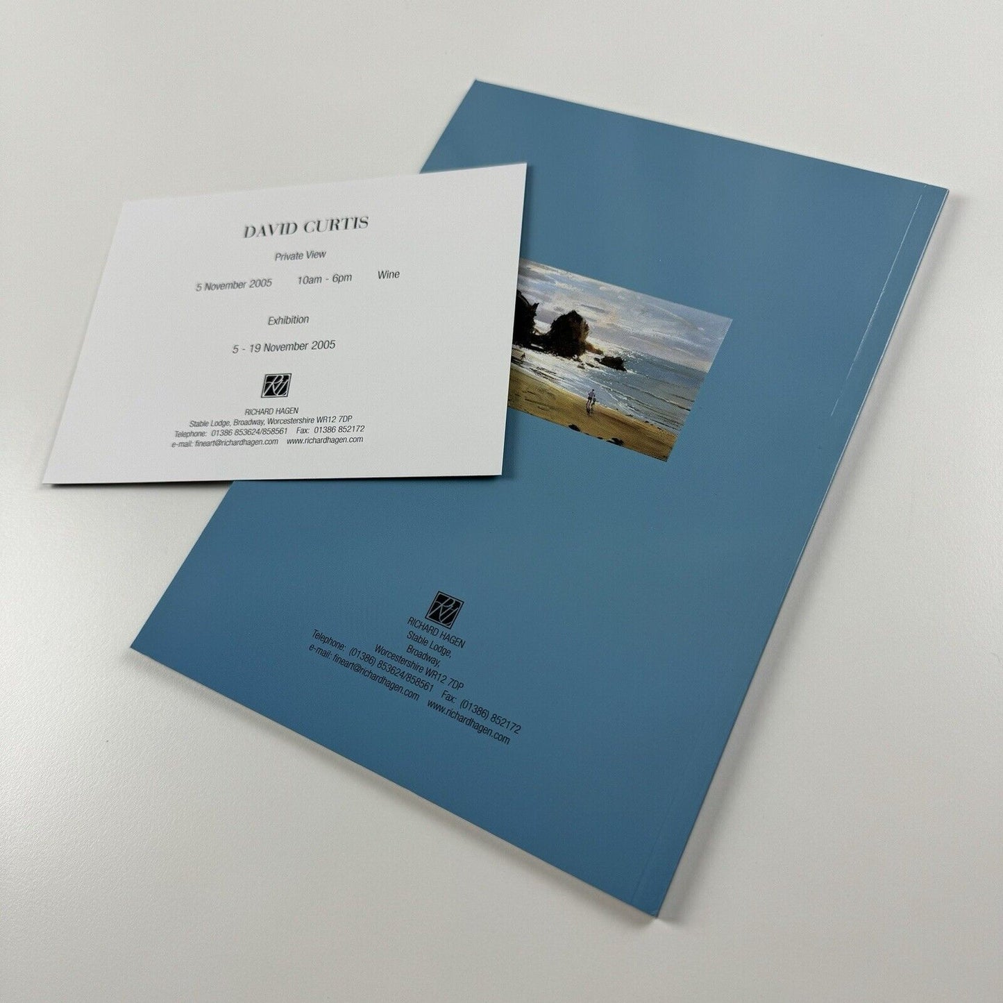 David Curtis. Paintings and Watercolours | Richard Hagen 2005 catalogue & private view invite