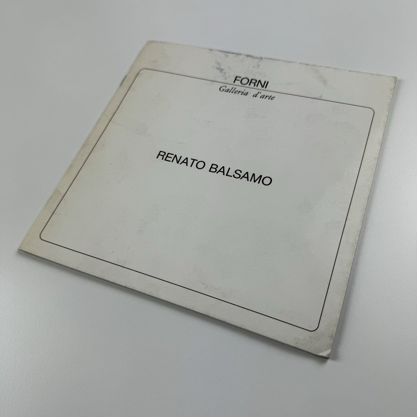Renato Balsamo | Forni Galleria d’arte 9 April 1983 exhibition catalogue