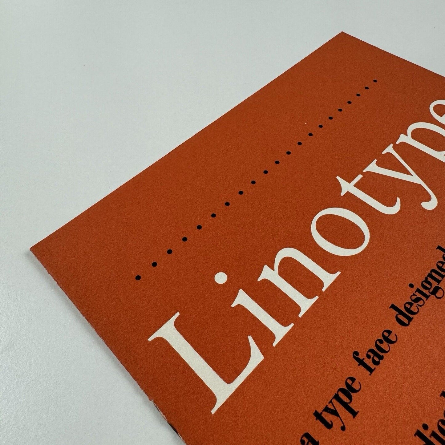 Linotype Jubilee type face – type specimen leaflet | December 1963 | Newspaper type