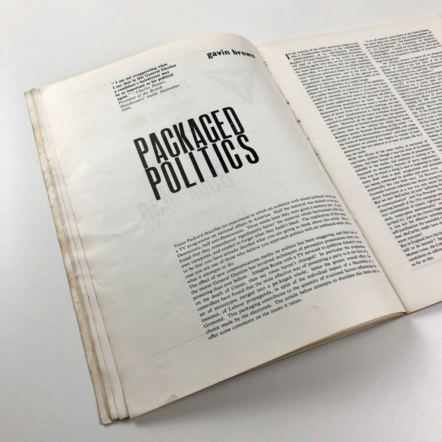 Cambridge Opinion magazine | No. 17 Living with the 60s | edited by Robert Freeman