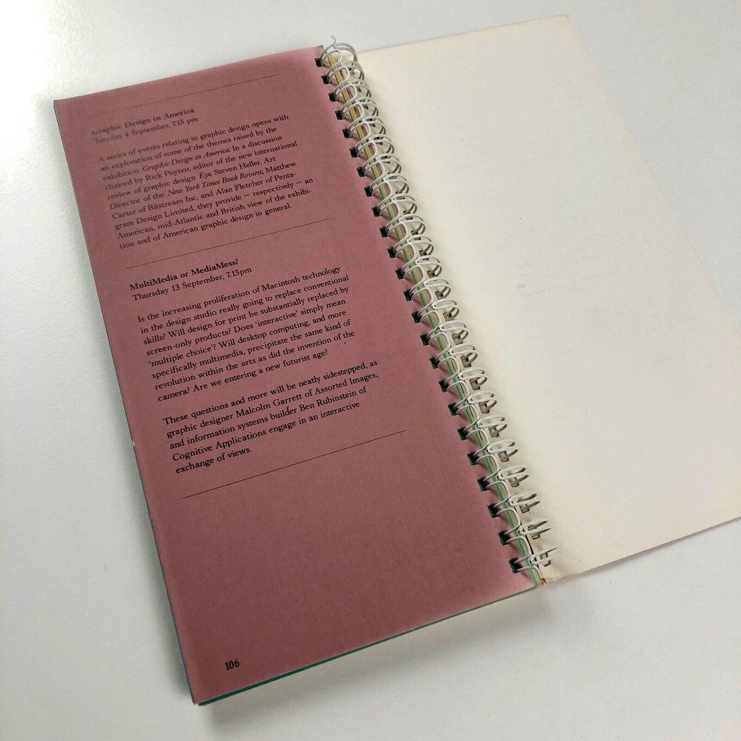 Type 90. ATypI (Association Typographique Internationale) | 1990 conference guide