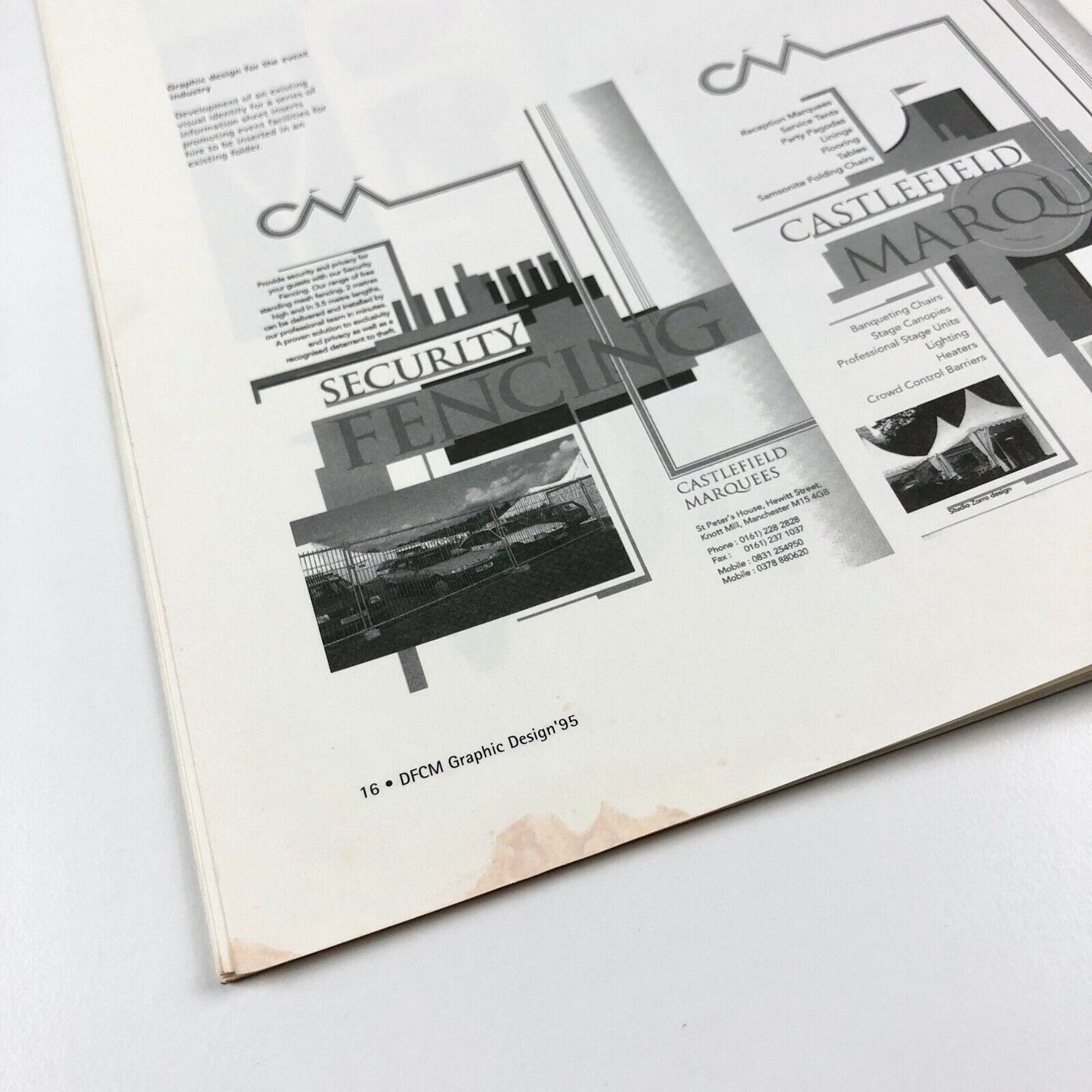 DCFM Graphic Design '95 | Manchester Metropolitan University review, 1995