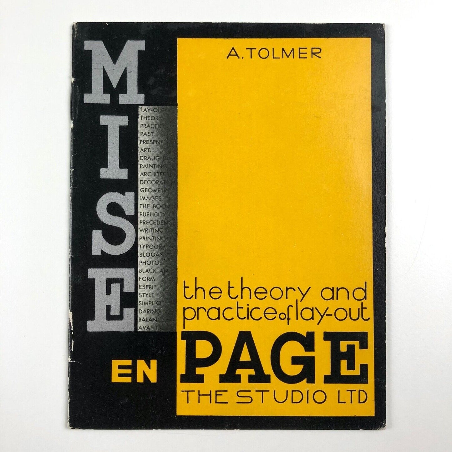 Mise en Page Alfred Tolmer | Small promotional leaflet, The Studio Ltd c. 1931