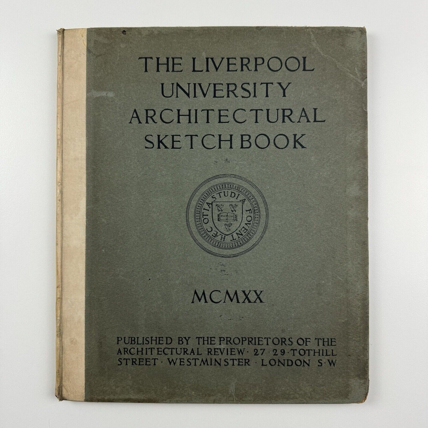 The Liverpool University Architectural Sketchbook | Architectural Review, 1920 | Editors C Reilly and L. Budden