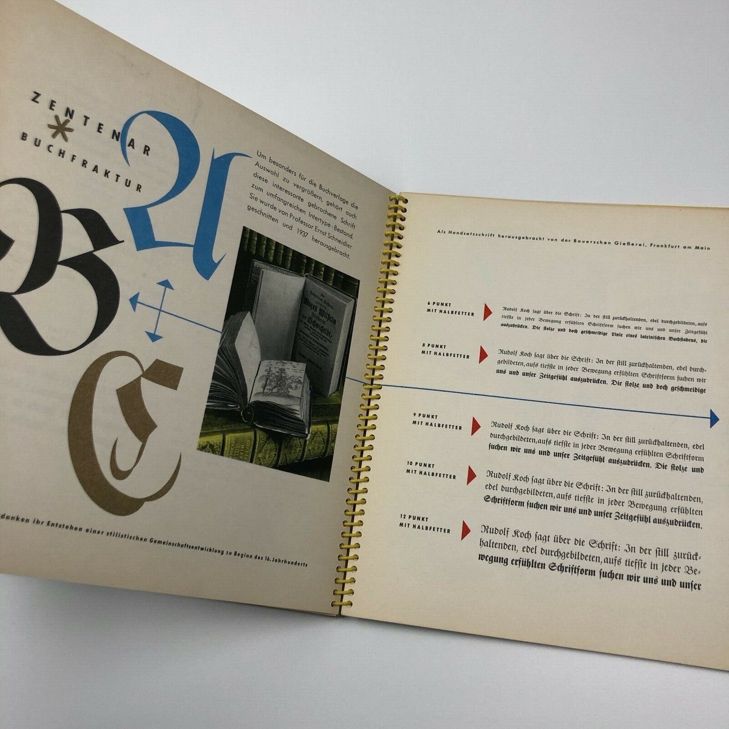Intertype-ABC | Intertype-Setzmaschinen GMBH type specimen booklet, undated presumed to date from 1950s | Bodoni, Garamond, Futura etc