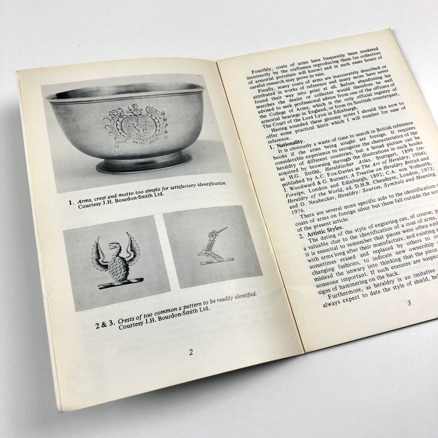 The Identification of Coats of Arms on British Silver | Hubert Chesshyre, 1978