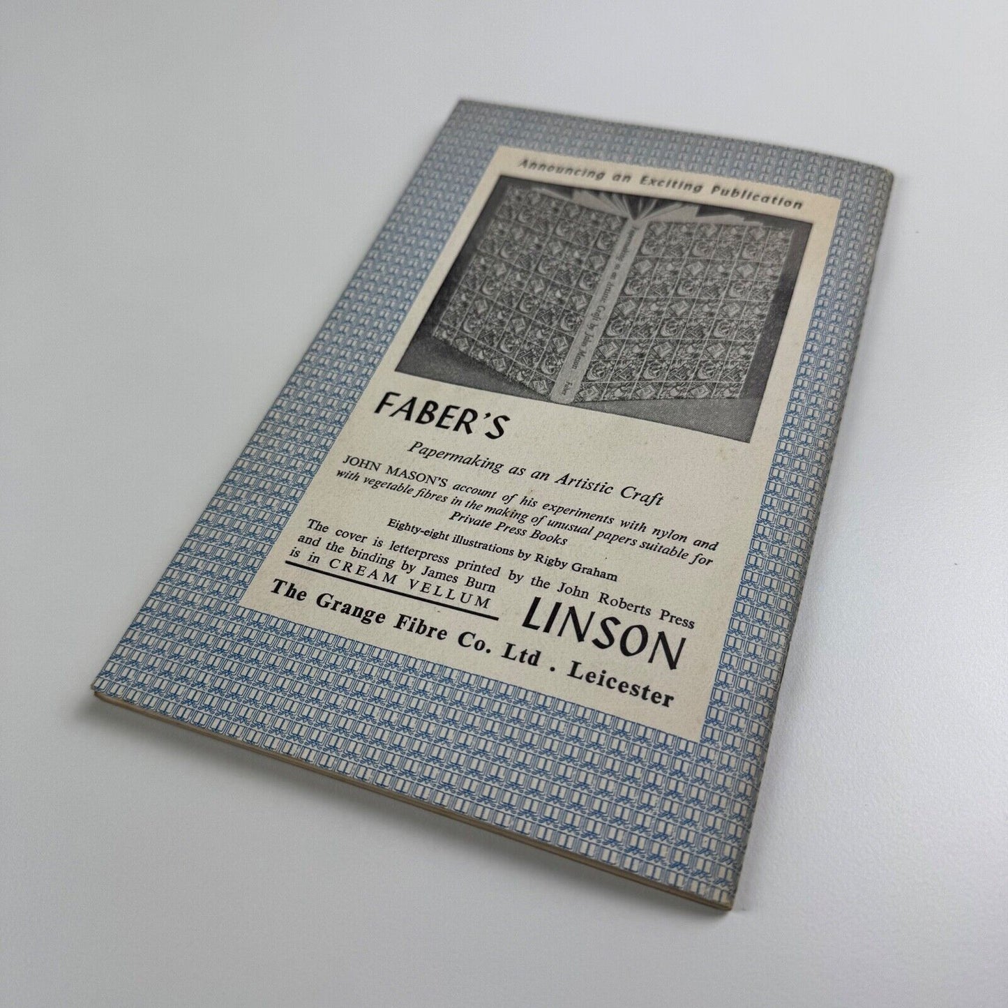 Private Press Books 1959. Edited by Roderick Cave and Thomas Rae | North Harrow Private Libraries Association, 1960