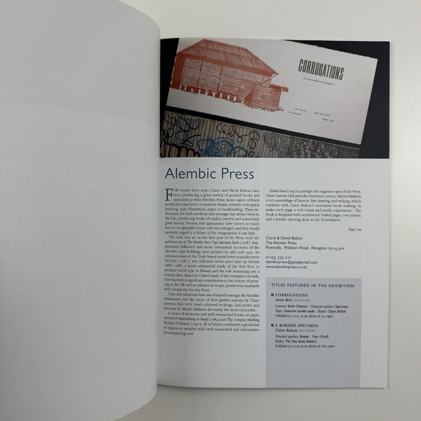 The Private Press Today from modern-day Britain | Gordon Russell Design Museum booklet, 2016