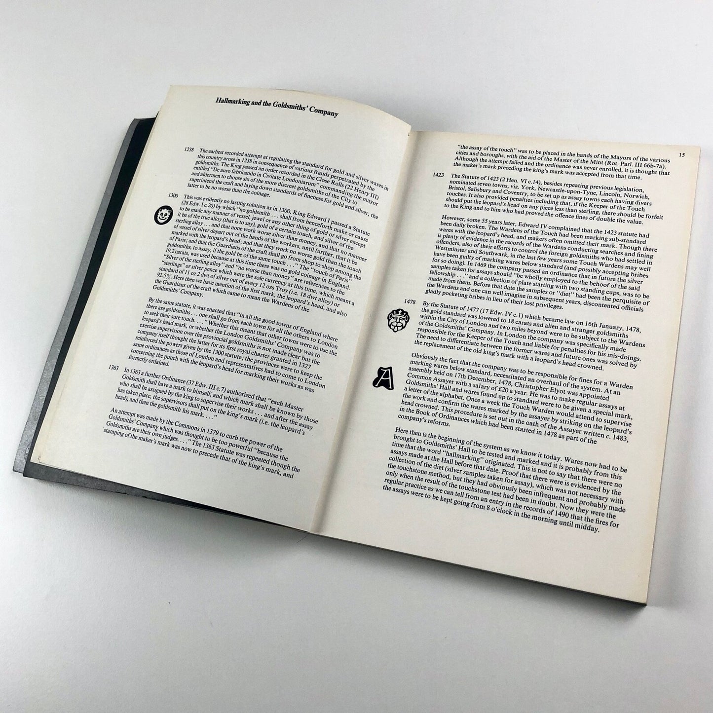 Touching Gold & Silver: 500 years of Hallmarks | Goldsmith's Hall catalogue 1978