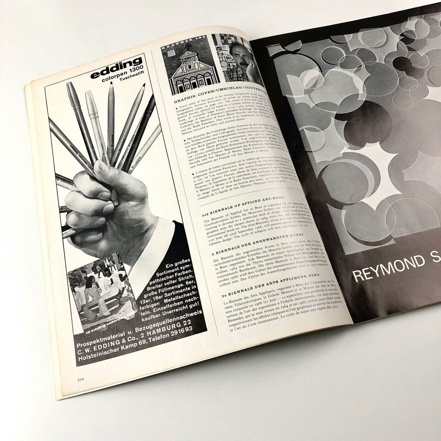 Graphis journal | No 134, Vol 23, 1967 | Walter Herdeg | The Graphis Press