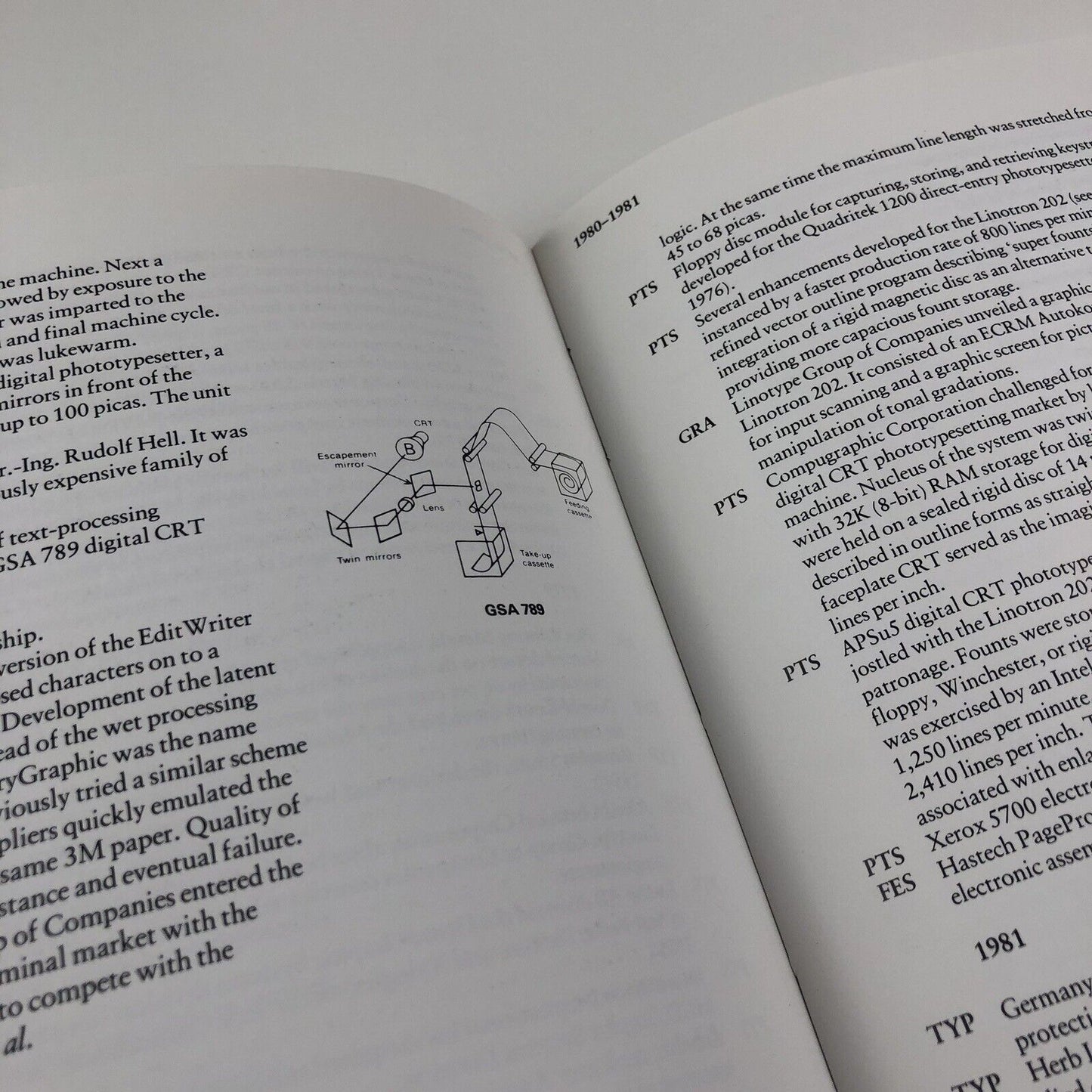 A Concise Chronology of Typesetting Developments 1886-1986 by L.W. Wallis 1988
