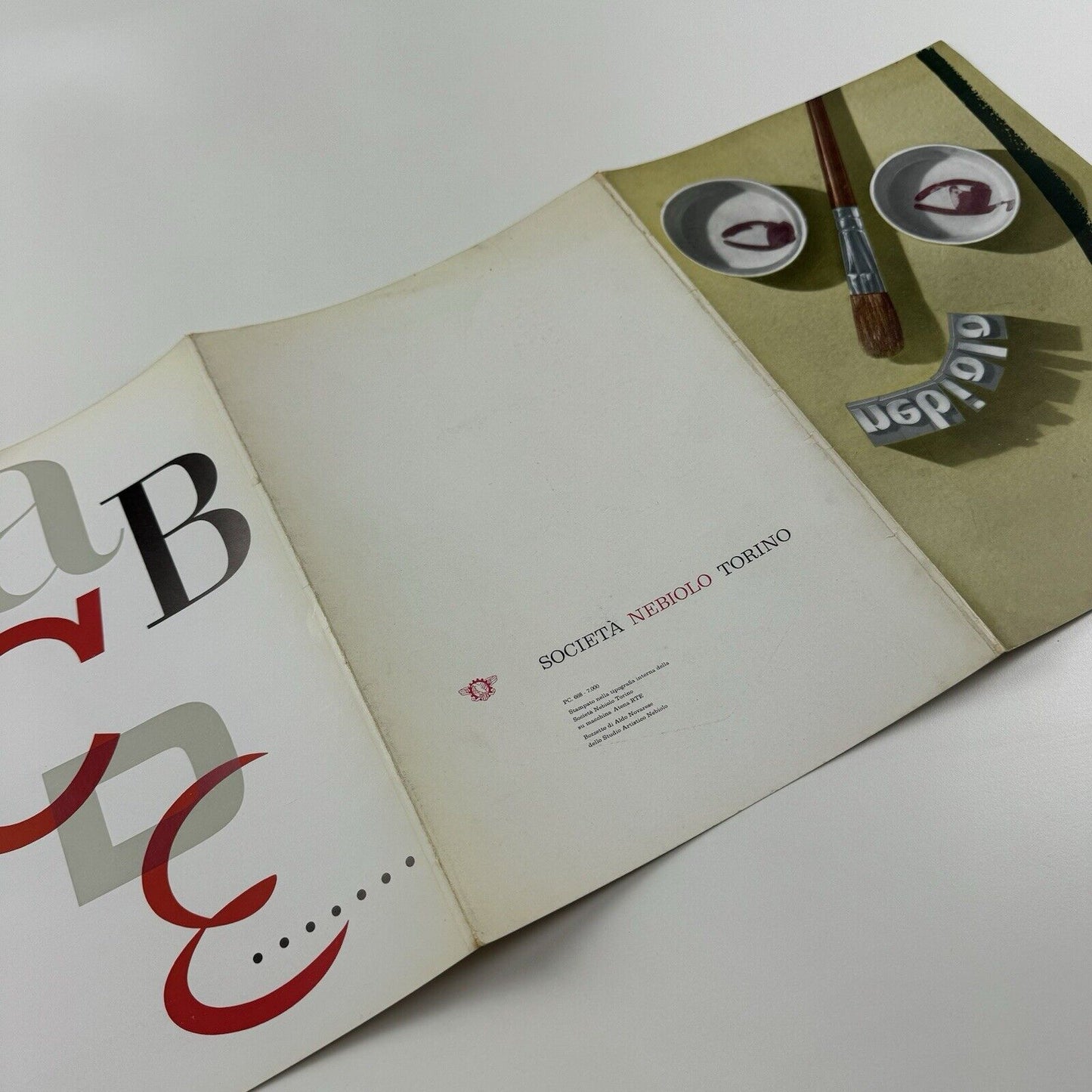 Type specimen folder – Società Nebiolo, Torino | Designed by Aldo Novarese