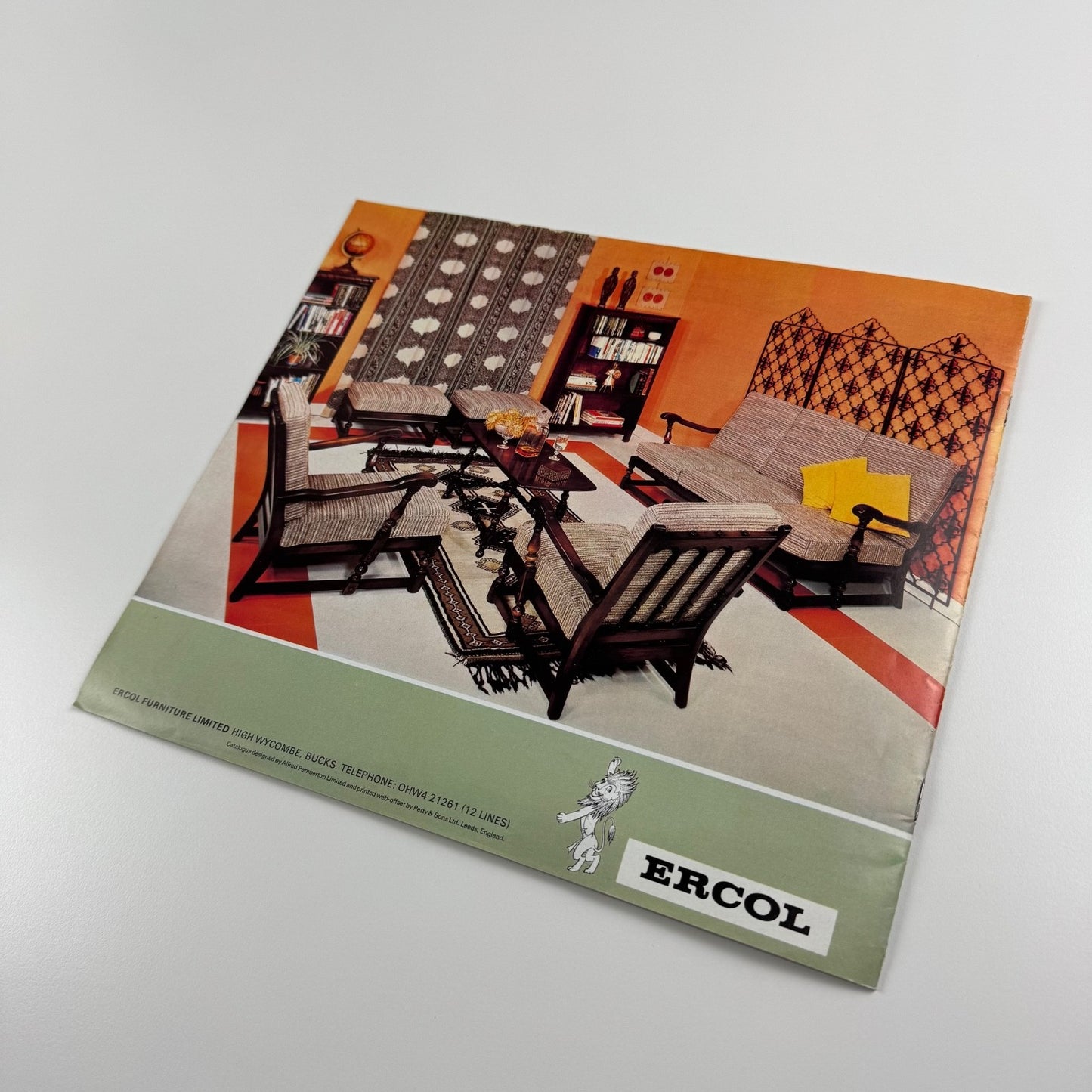Brochure Ercol. The Book of Ercol Windsor and Old Colonial Furniture, 1970s