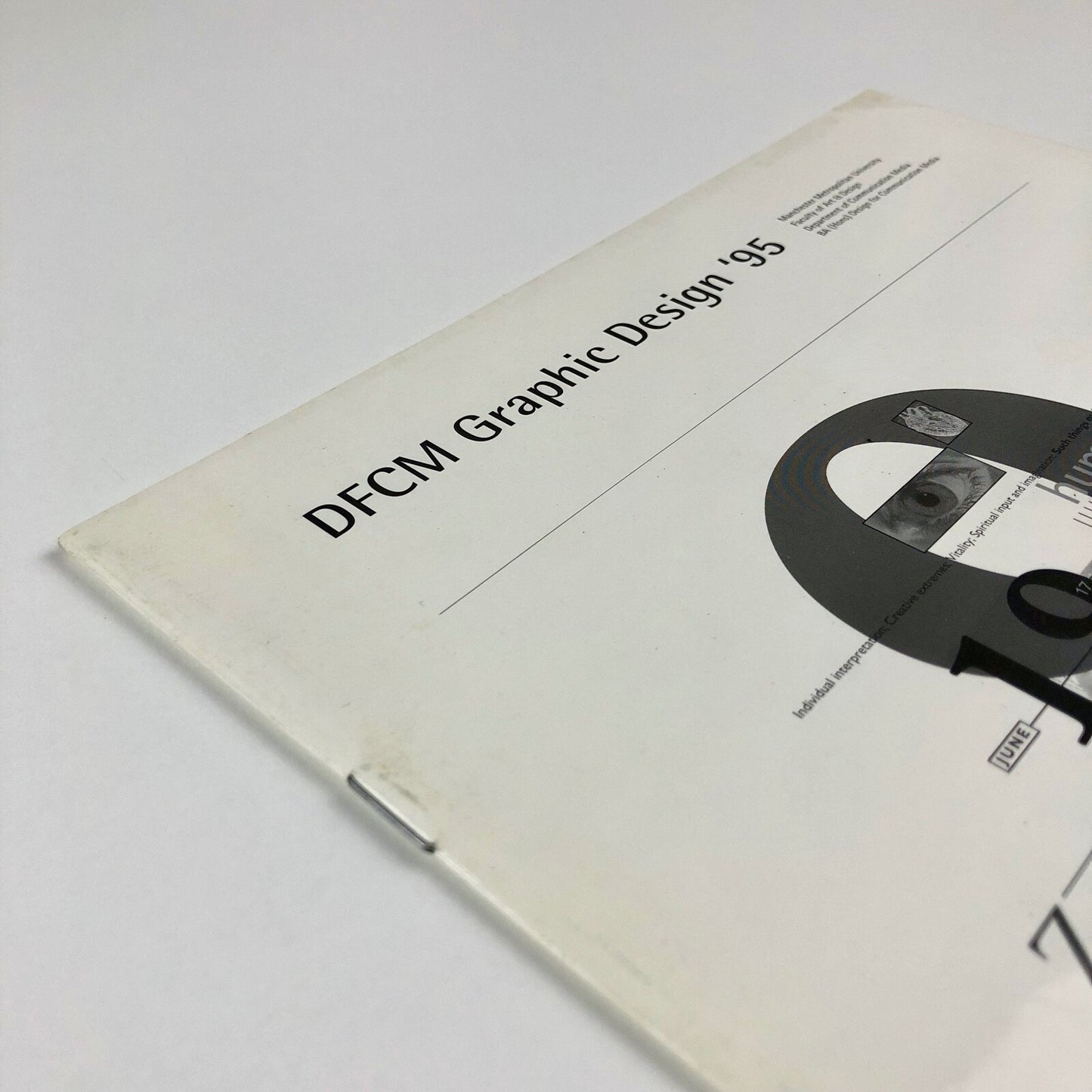 DCFM Graphic Design '95 | Manchester Metropolitan University review, 1995
