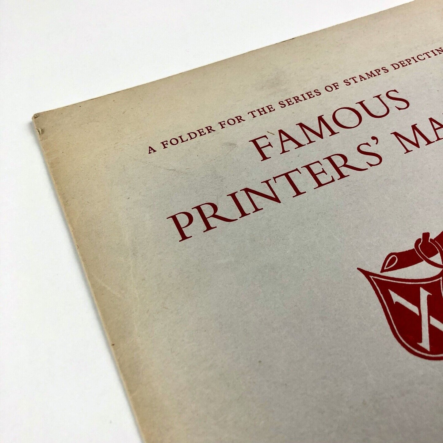 Famous Printers' Marks: folder for the series of stamps | W.P. Griffiths & Sons