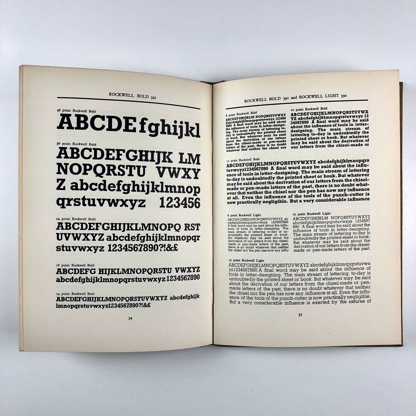 Tillotsons Specimen Book of Type Faces | 1949 Edition | ex-library Board of Trade Library