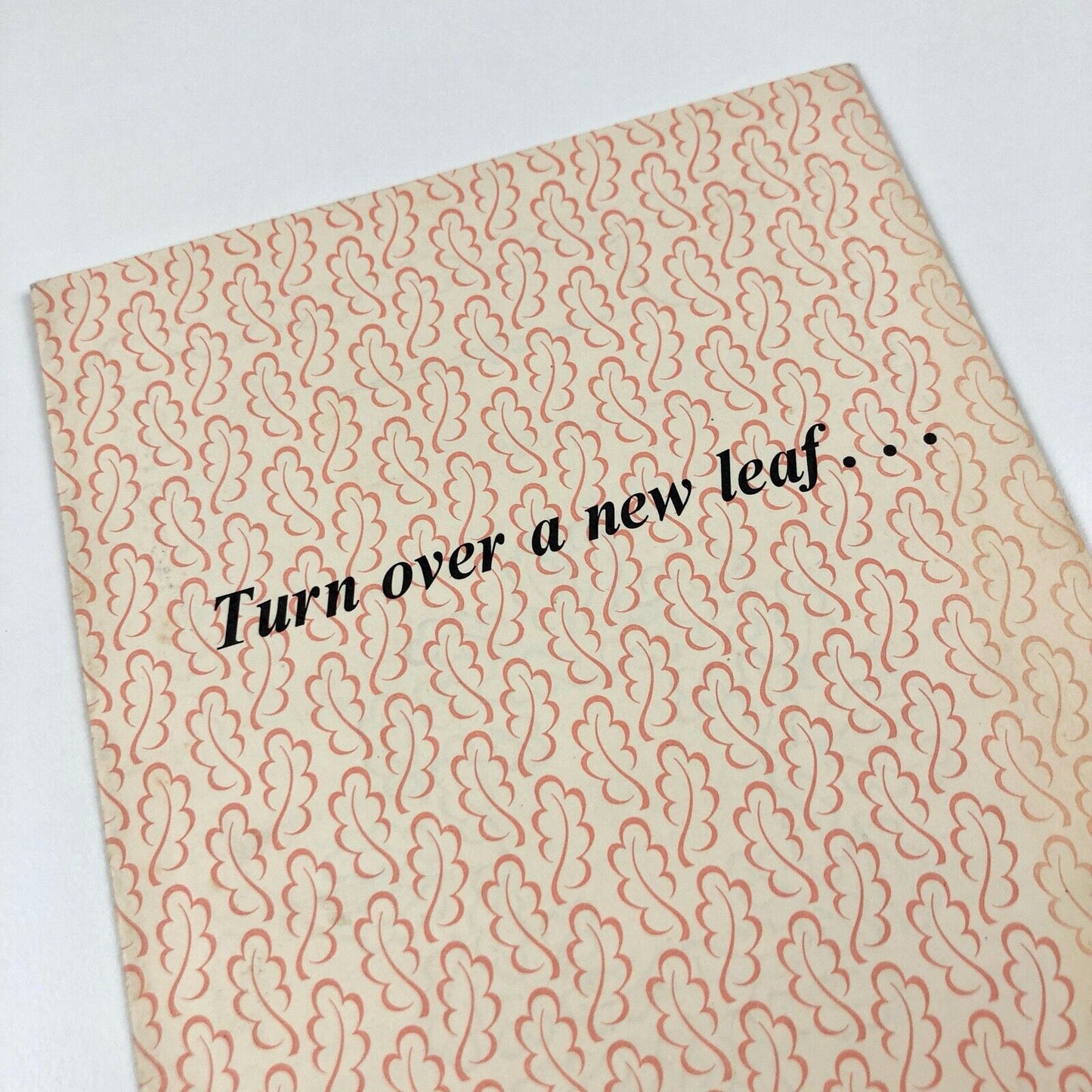 Turn over a new leaf…type specimen leaflet for Will Carter’s new “leaf” design for Monotype. Printed by The Stellar Press, undated