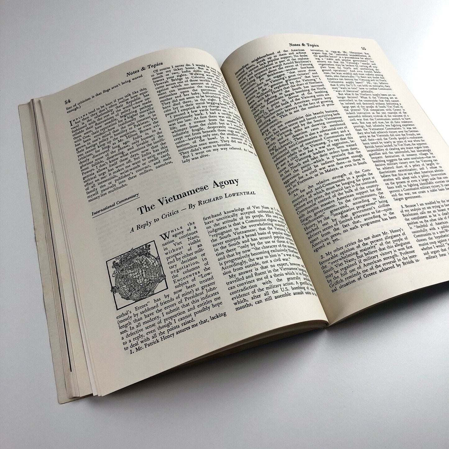 Encounter magazine Volume XXVI, No.1 Jan 1966 | article on concrete poetry by Edward Lucie-Smith