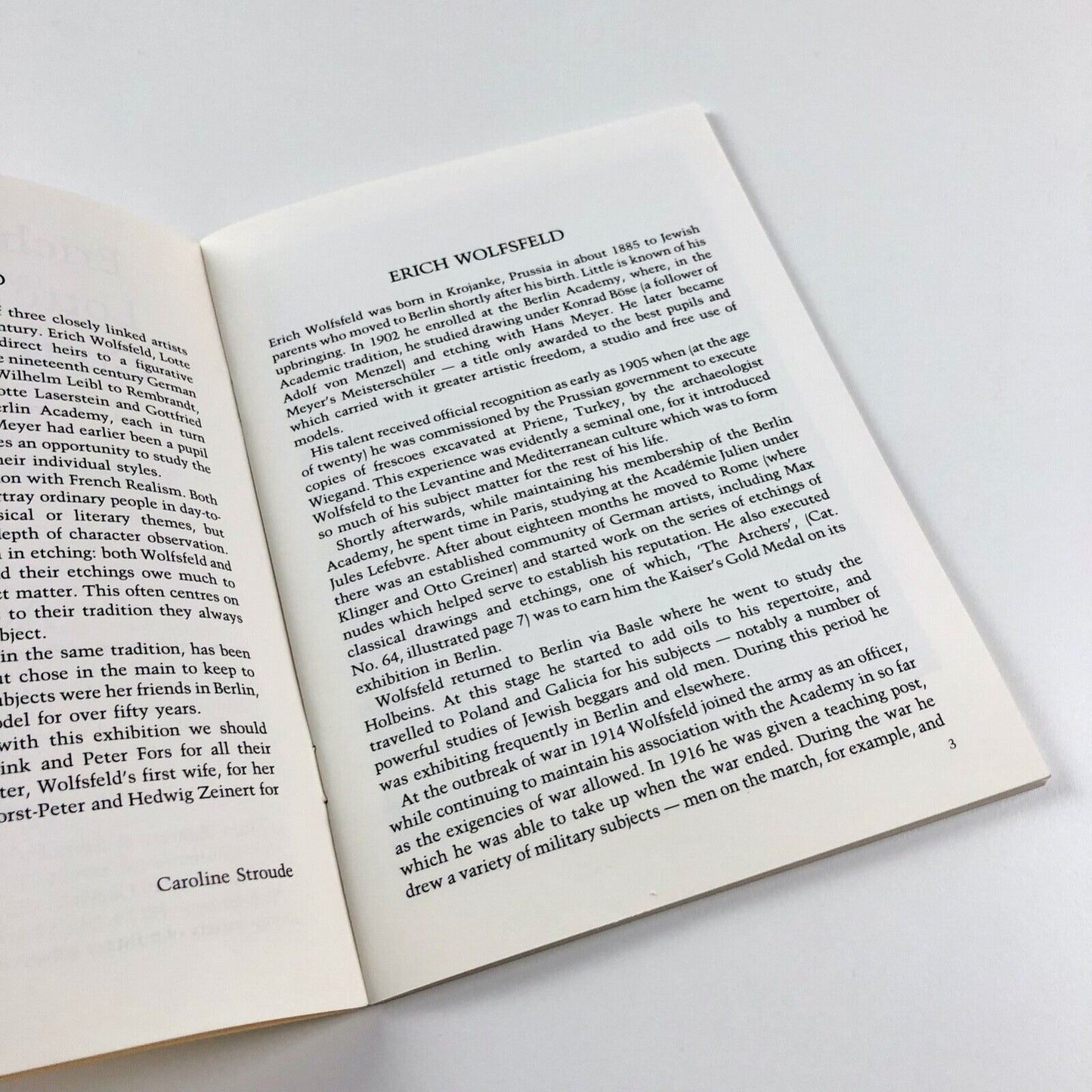 Erich Wolfsfeld, Lotte Laserstein, Gottfried Meyer | Agnew's 1990