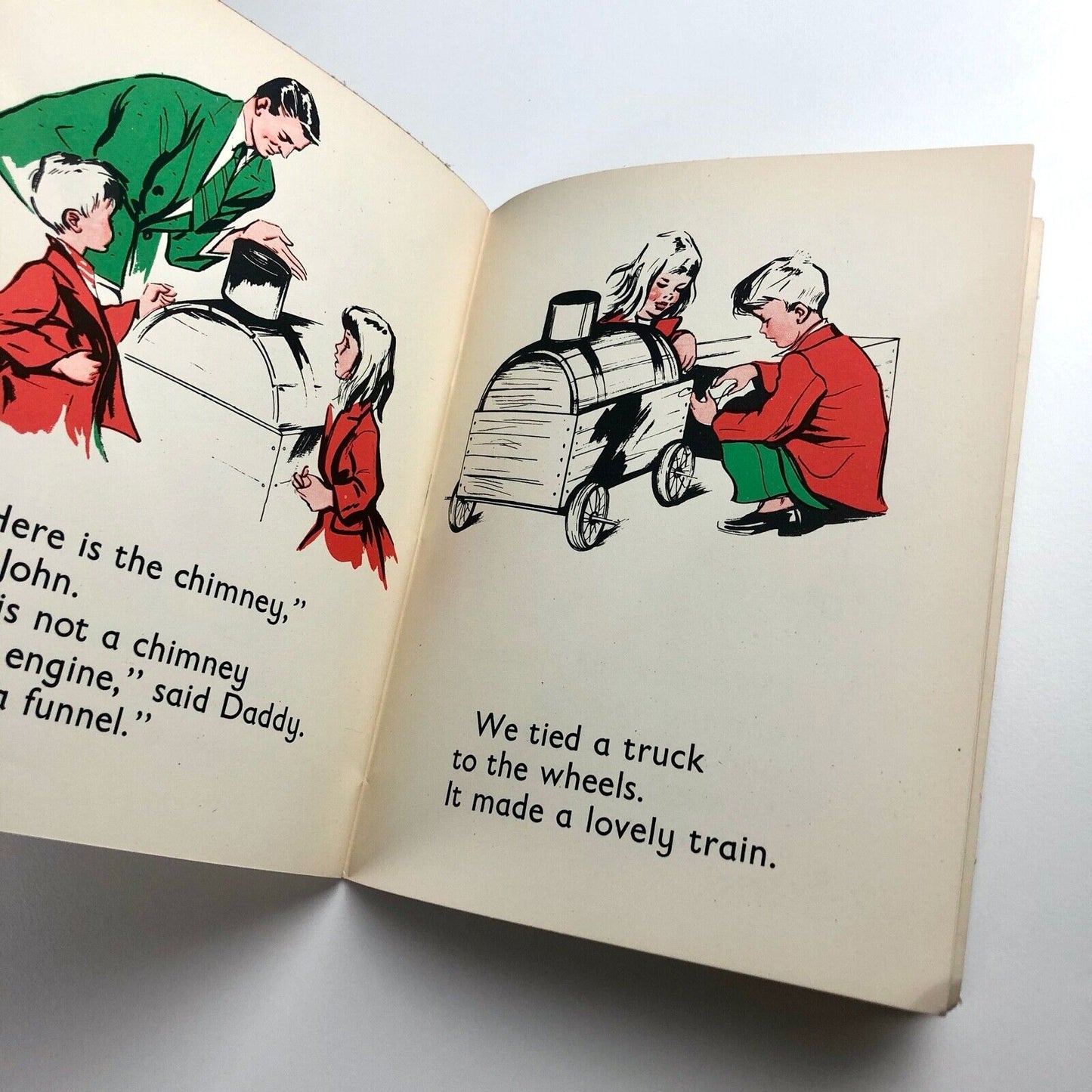 The Train – Pilot Reader Book 2 | Vintage children's book | Pat Devenport 1946