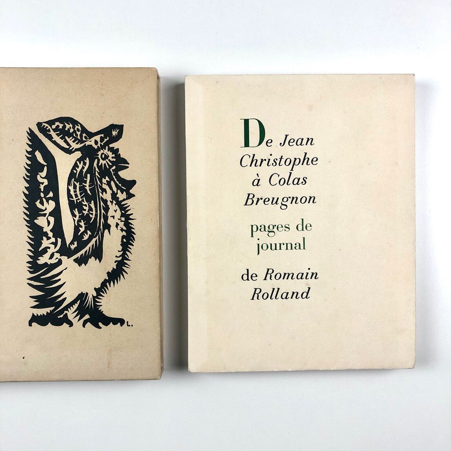 De Jean Christophe à Colas Breugnon – pages de journal de Romain Rolland | Editions de Salon Carre, 1946 | Numbered, limited edition