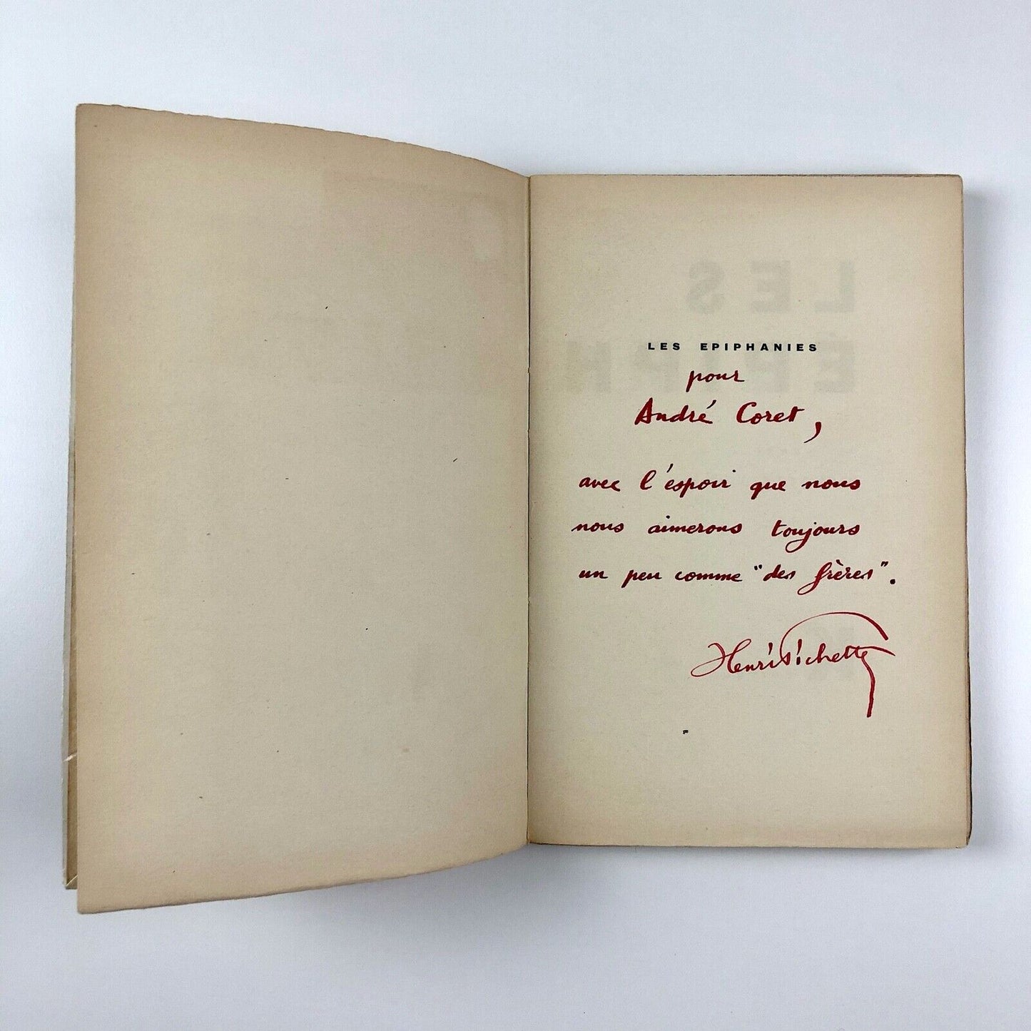 Les Épiphanies by Henri Pichette & related ephemera | André Coret | Noctambules