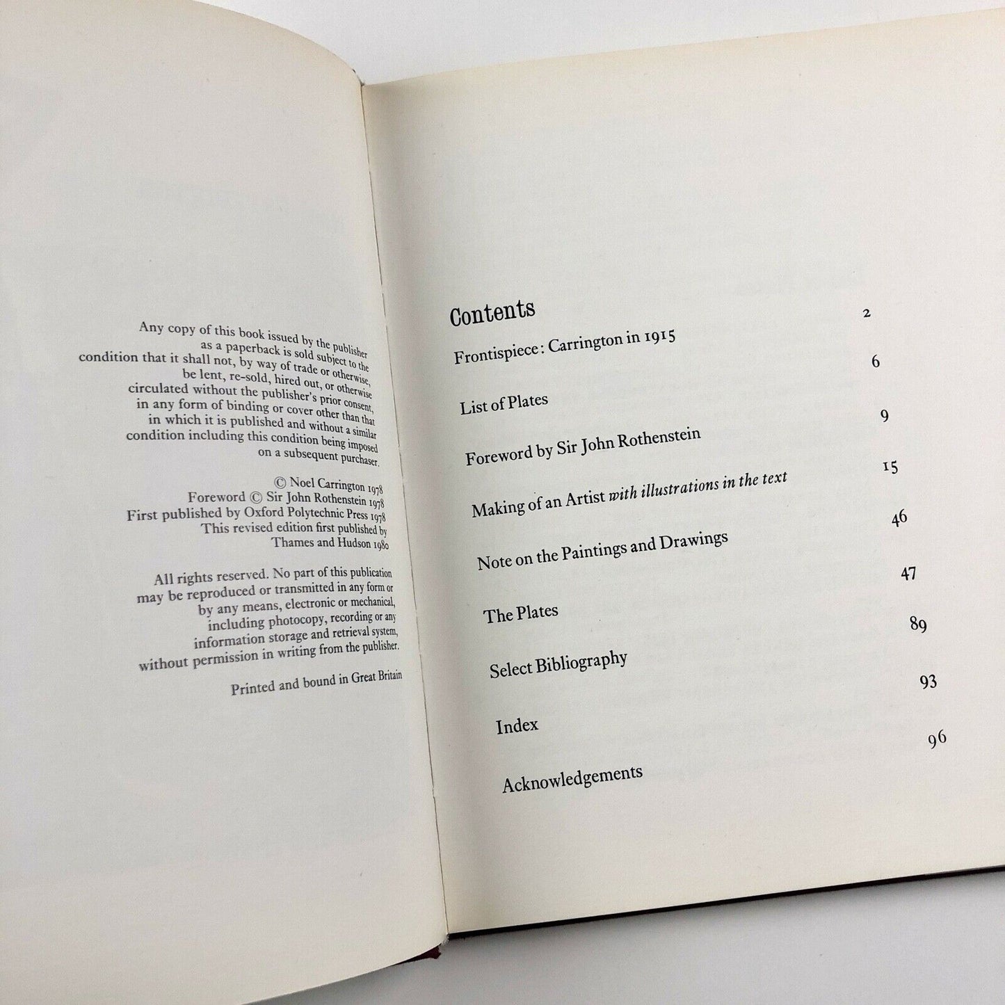Carrington – Paintings, Drawings and Decorations by Noel Carrington | Thames & Hudson revised edition, 1980