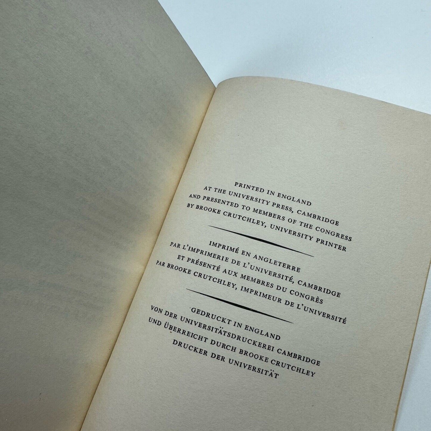 Typorum conspectus MCMLVII | John Dreyfus | Cambridge University Press, 1957