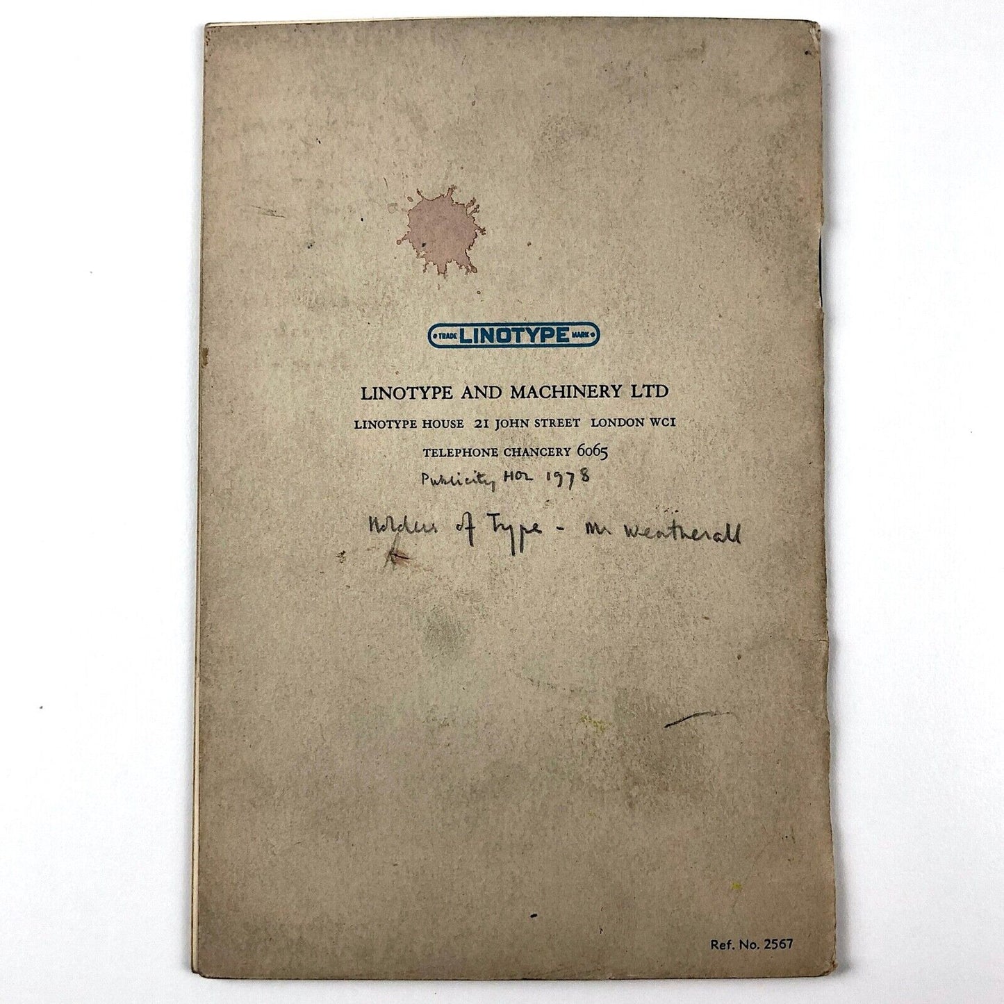 Fourteen type designs from the Linotype repertory of Book Faces | Linotype & Machinery Ltd