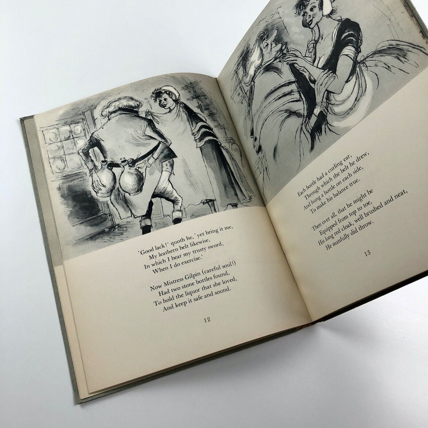 The Diverting History of John Gilpin | The Chiswick Press 1952, illustrations by Ronald Searle