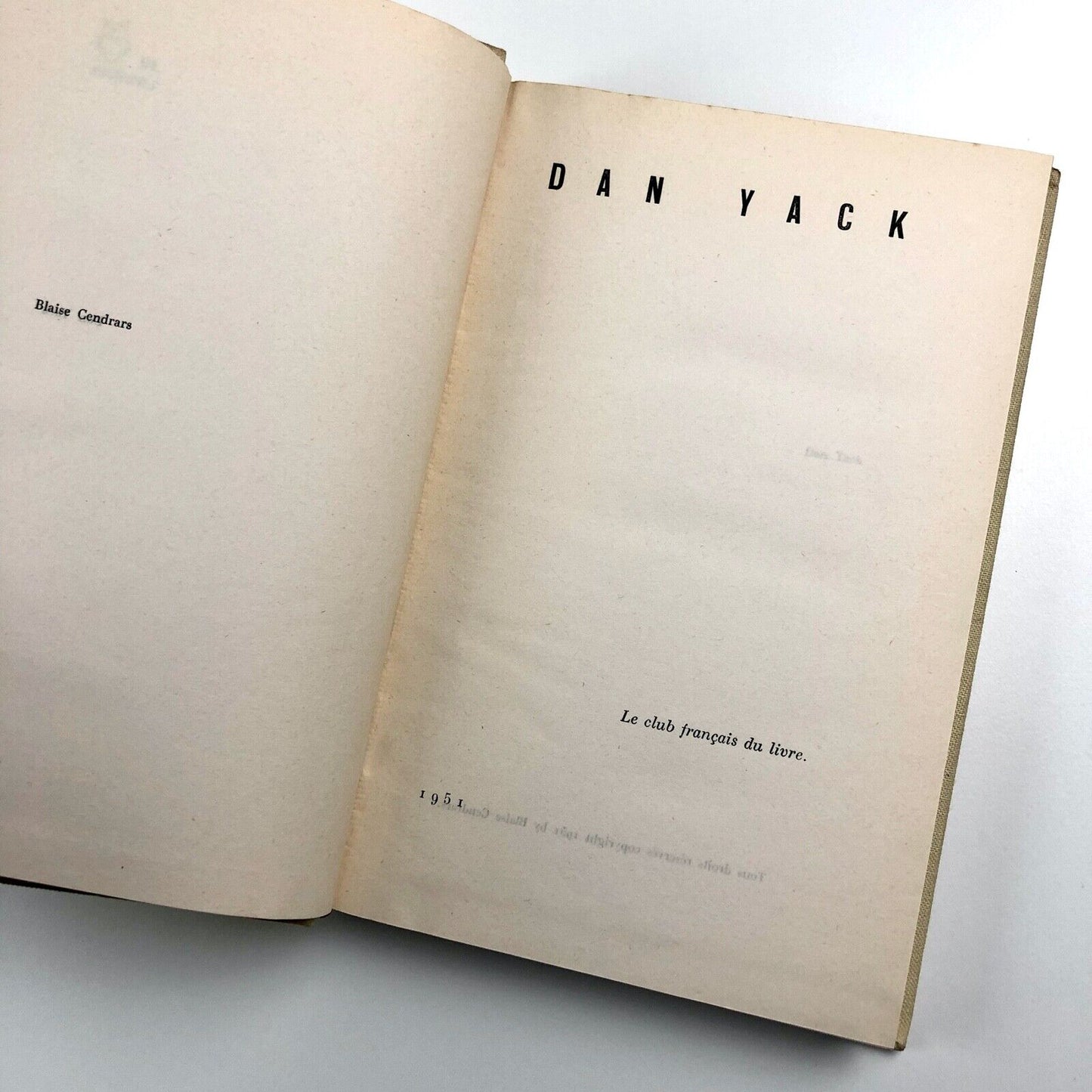 Dan Yack by Blaise Cendrars | Le Club Français du Livre 1951
