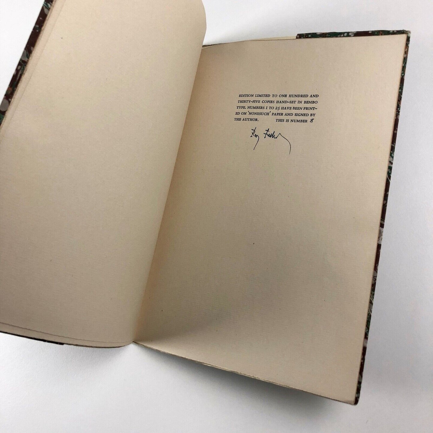 As from the Thirties by Roy Fuller | Tragara Press, Edinburgh, 1983 | one of 25 signed by the author
