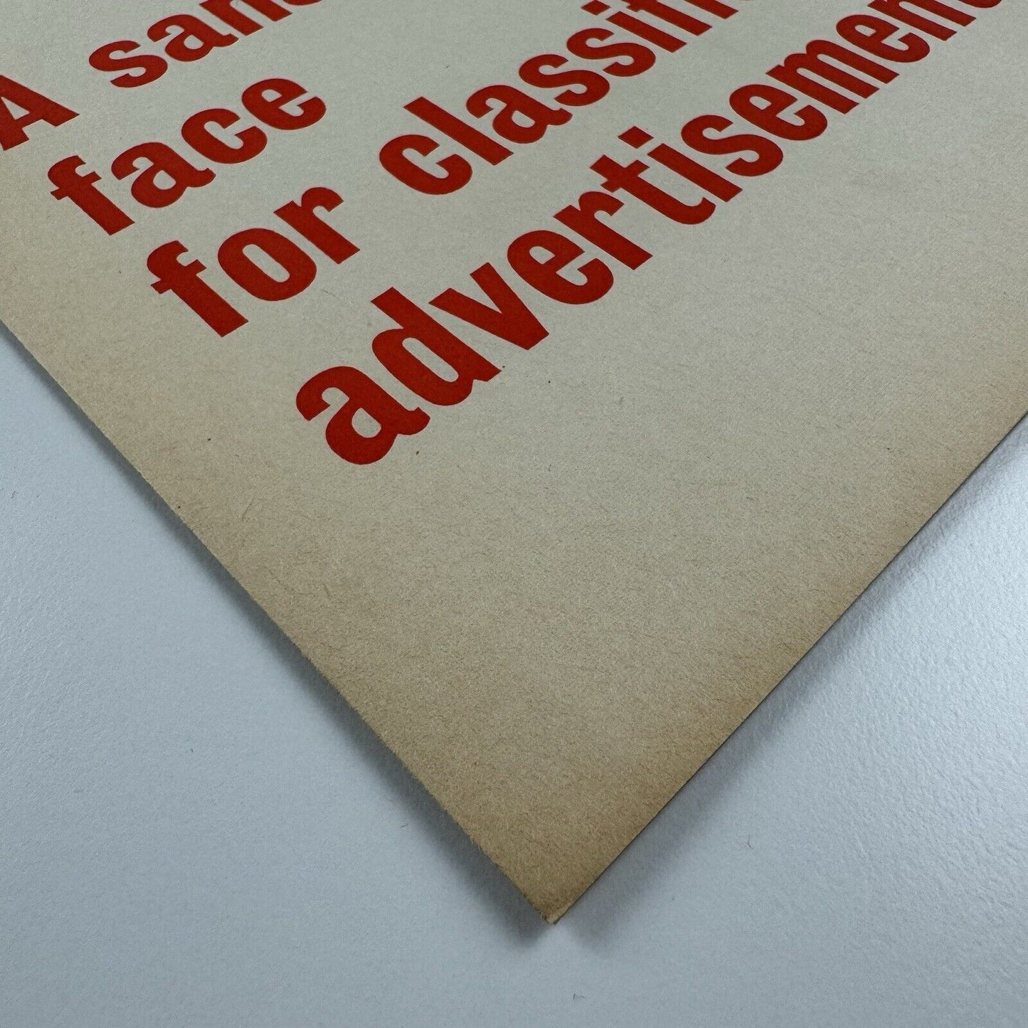 Linotype Adsans – A Sans Serif Face for Classified Advertisements | Type specimen leaflet, 1965