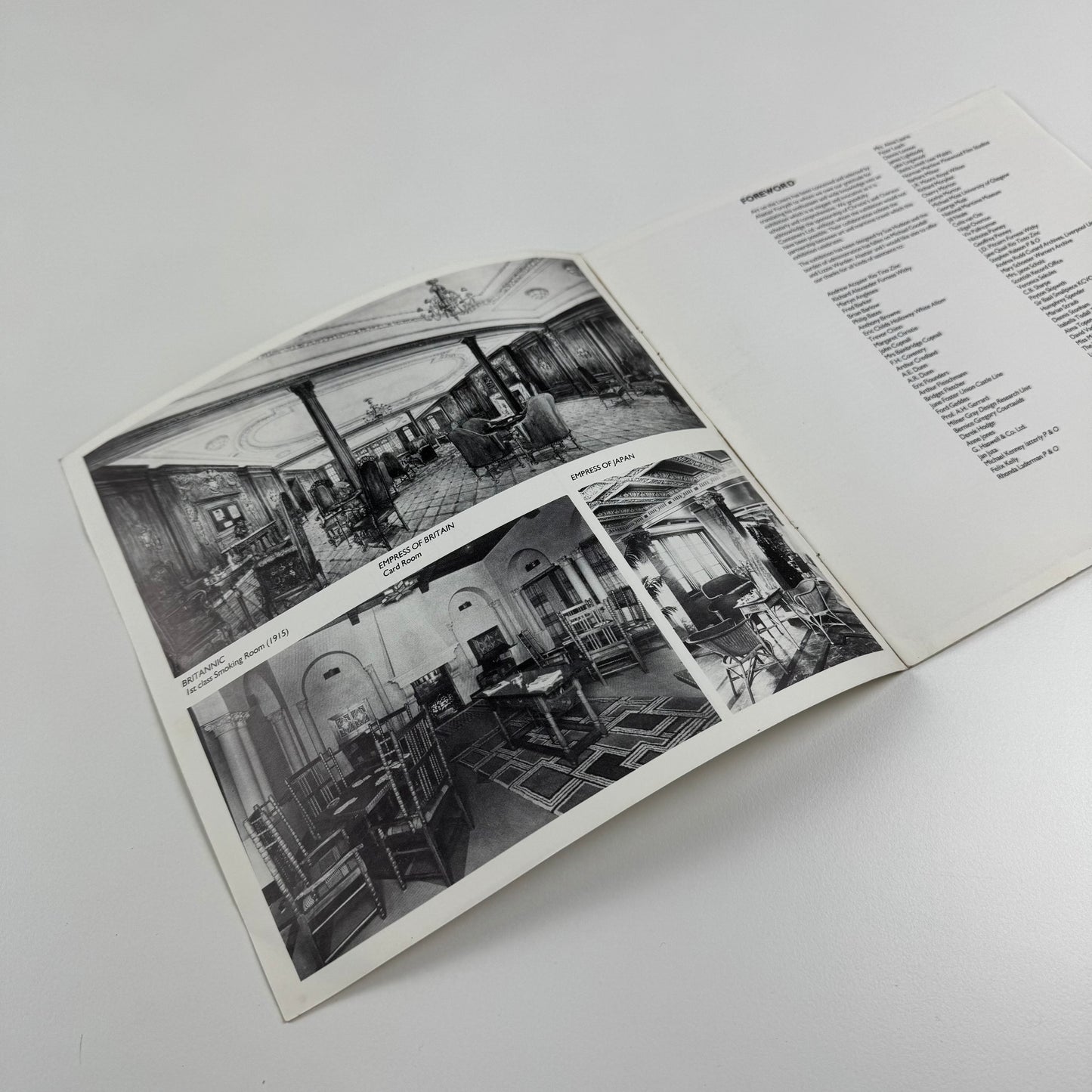 Small leaflet for Art on the Liners. A Celebration of Elegance at Sea | Southampton City Art Gallery, 1986
