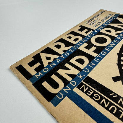 Farbe und Form. Monatsschrift für Kunst und Kunstgewerbe | Mit der beilage ‘Mitteilungen der Schule [Albert] Reimann' |  12 Jahrgang, 1, January 1927