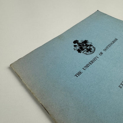 Exhibition of English Watercolours purchased from the Glen Bott bequest | University of Nottingham, 1972