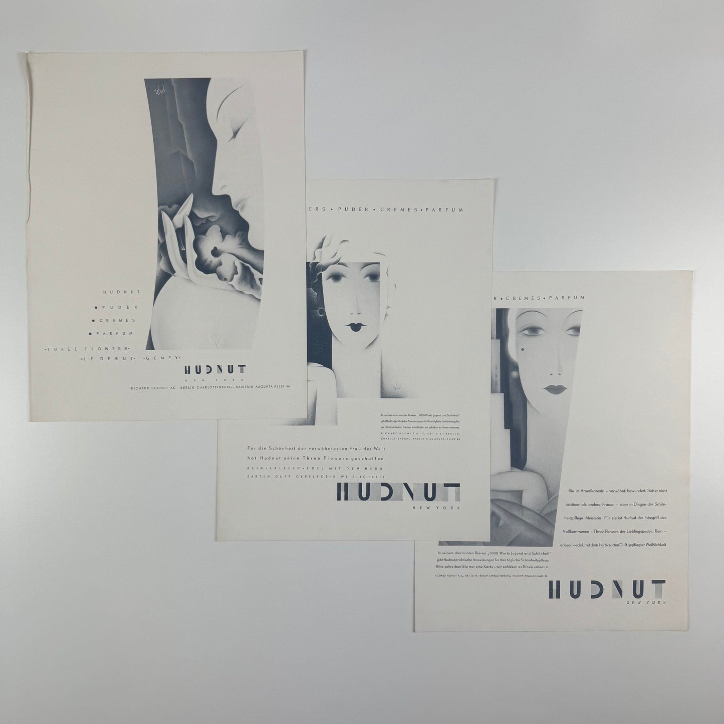 Folder and inserts Richard Hudnut | Hans Schleger (Zero) Crawfords Advertising Agency c. 1930s