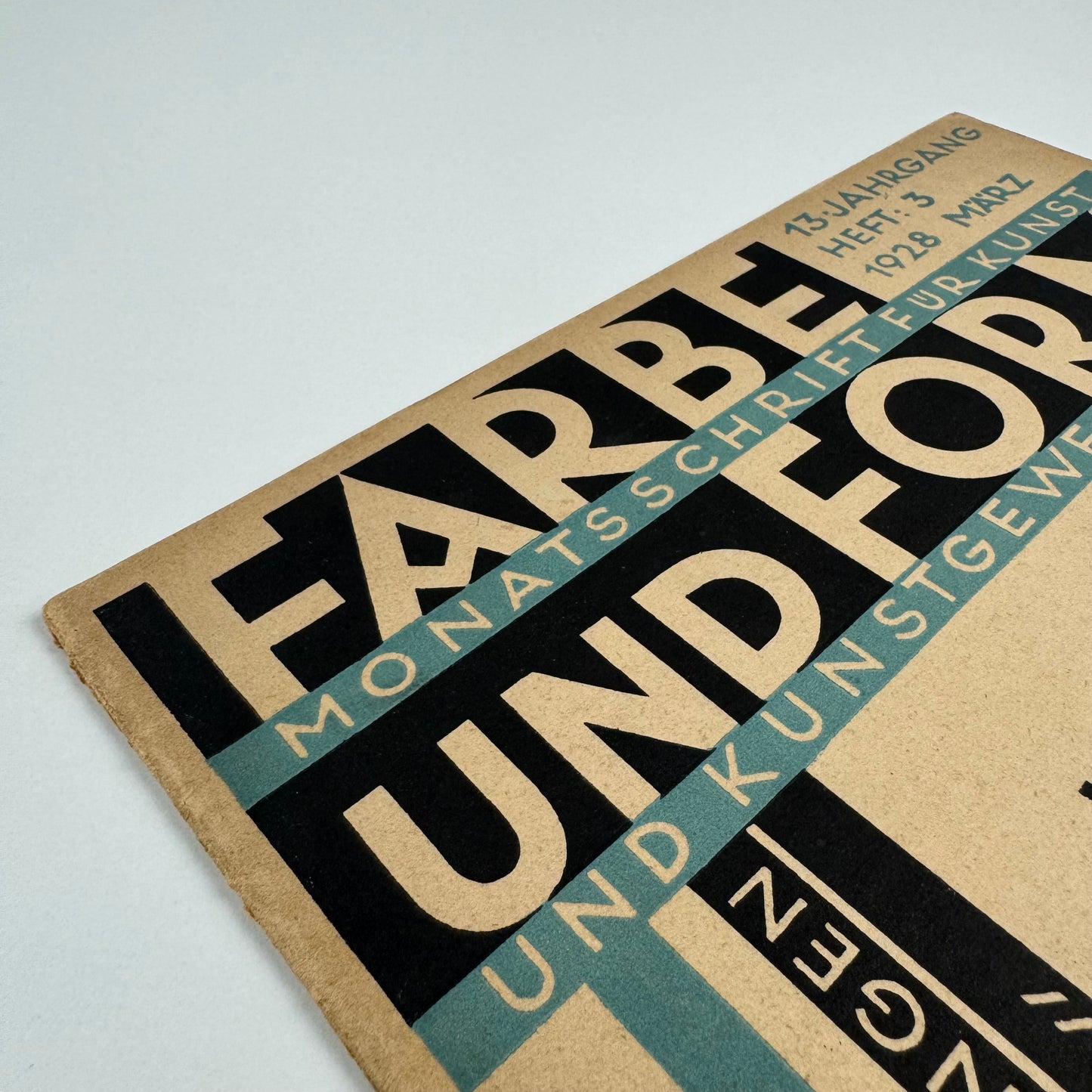 Farbe und Form. Monatsschrift für Kunst und Kunstgewerbe | Mit der beilage ‘Mitteilungen der Schule [Albert] Reimann.'   13 Jahrgang, 3, March 1928