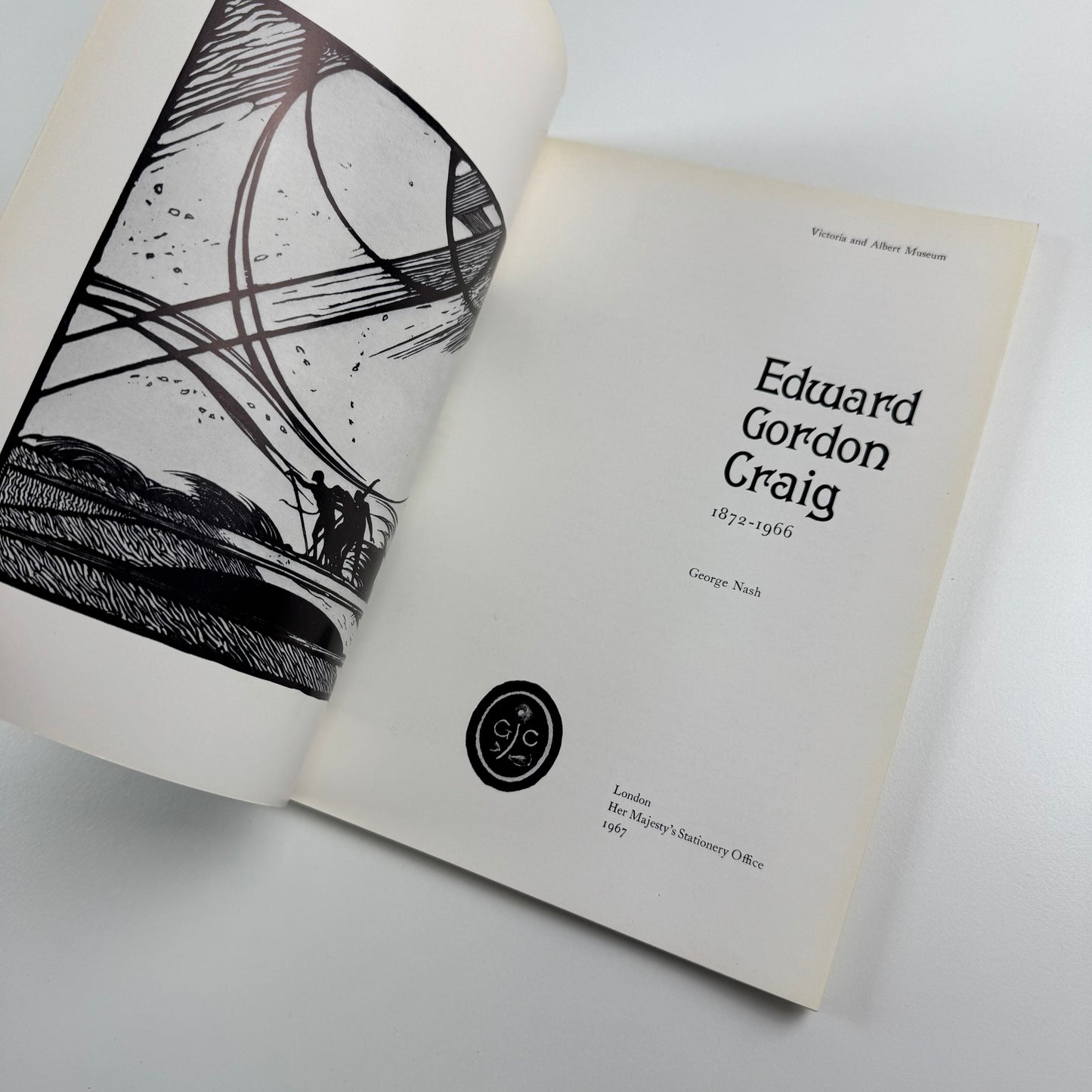 Edward Gordon Craig by George Nash | Victoria & Albert Museum | HMSO, second impression 1971