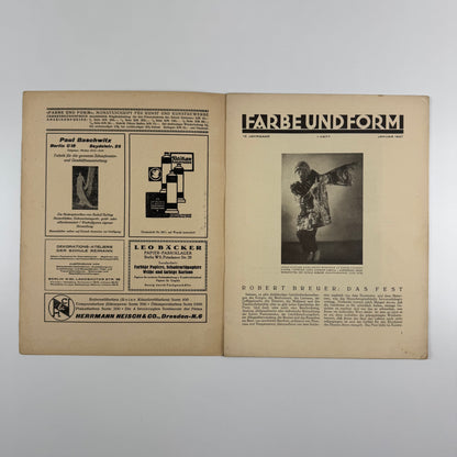 Farbe und Form. Monatsschrift für Kunst und Kunstgewerbe | Mit der beilage ‘Mitteilungen der Schule [Albert] Reimann' |  12 Jahrgang, 1, January 1927