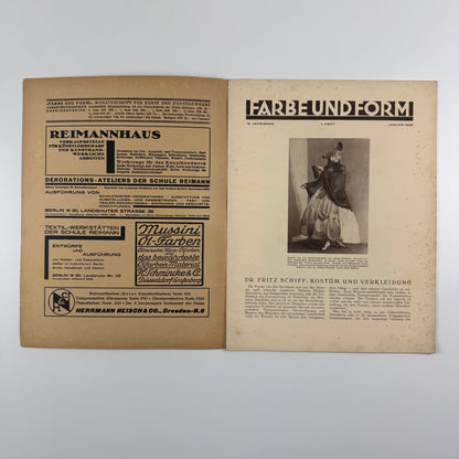 Farbe und Form. Monatsschrift für Kunst und Kunstgewerbe | Mit der beilage ‘Mitteilungen der Schule [Albert] Reimann' |  13 Jahrgang, 1, January 1928