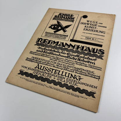 Farbe und Form. Monatsschrift für Kunst und Kunstgewerbe | Mit der beilage ‘Mitteilungen der Schule [Albert] Reimann' |  12 Jahrgang, 1, January 1927