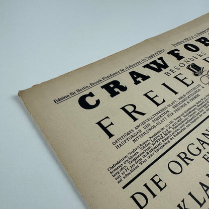 Crawfords Advertising Agency promotional newspaper 14 December 1929
