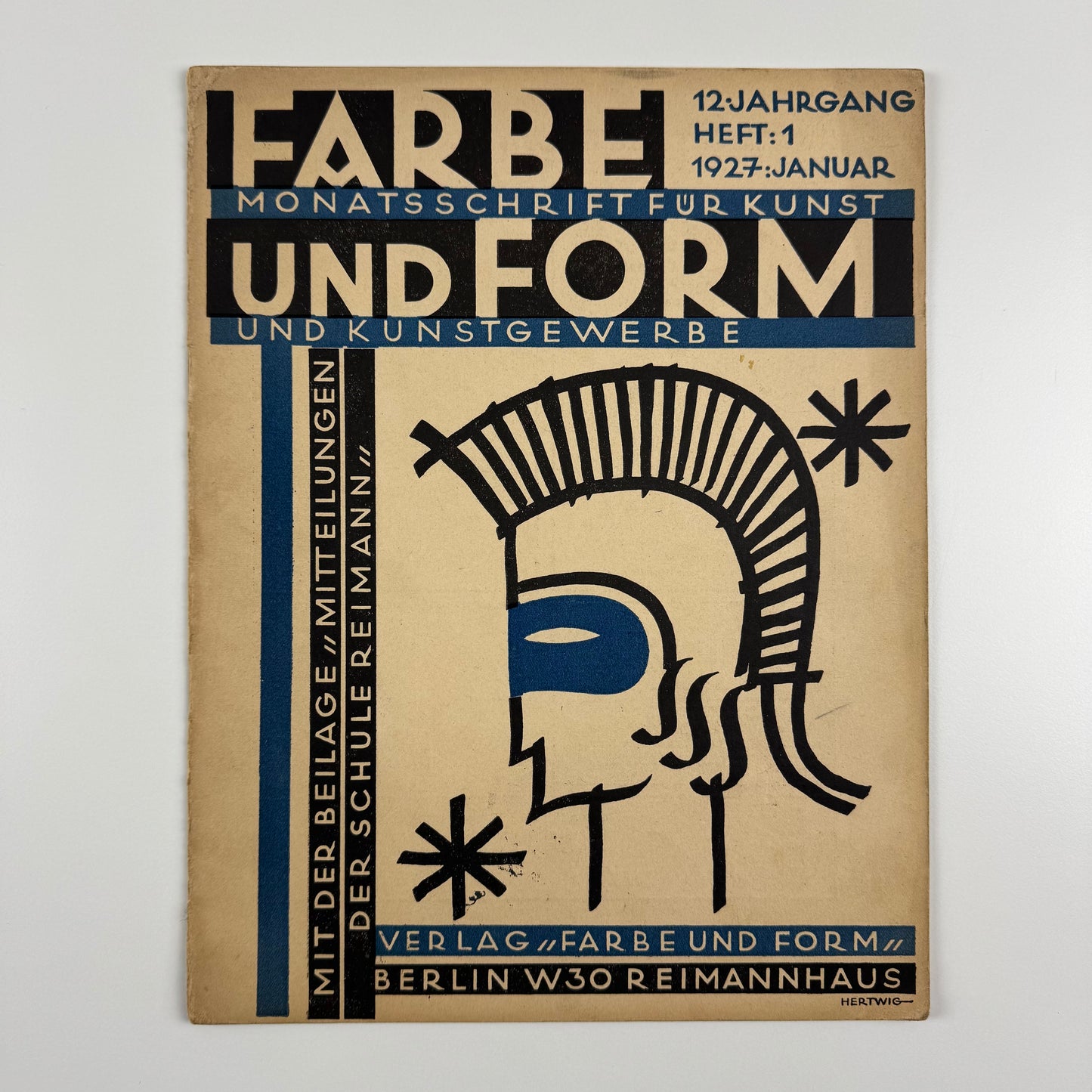 Farbe und Form. Monatsschrift für Kunst und Kunstgewerbe | Mit der beilage ‘Mitteilungen der Schule [Albert] Reimann' |  12 Jahrgang, 1, January 1927