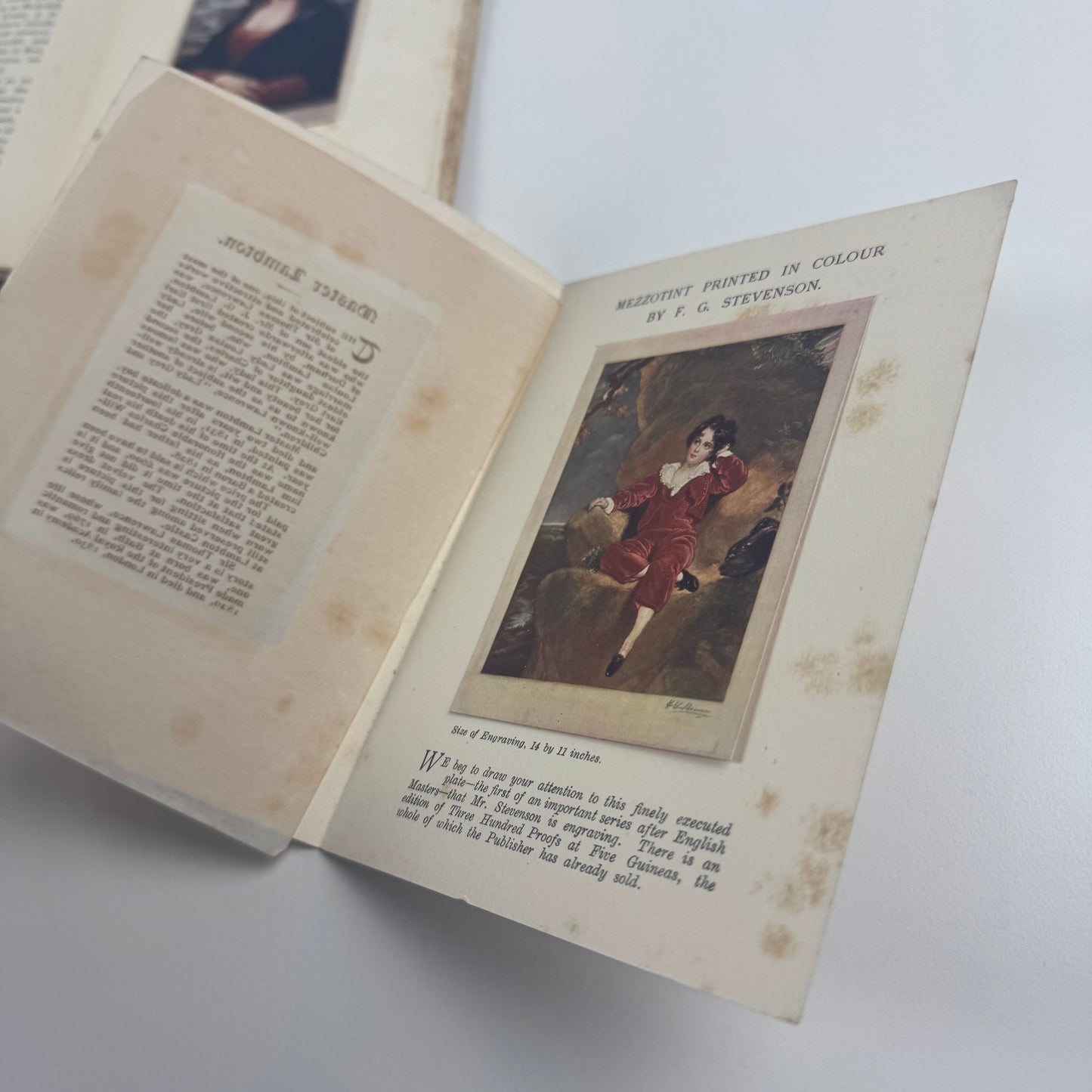 A note on the art of mezzotint and mezzotint printing in colours by H.C. Dickens, London | Stephen T. Green, London, undated