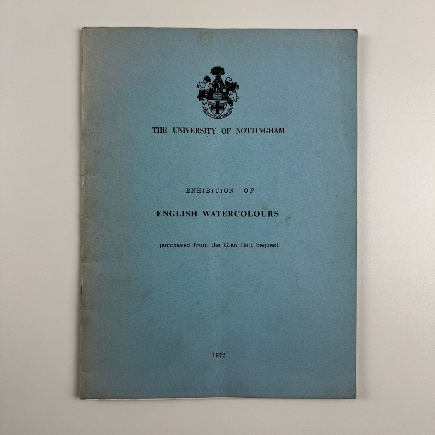 Exhibition of English Watercolours purchased from the Glen Bott bequest | University of Nottingham, 1972